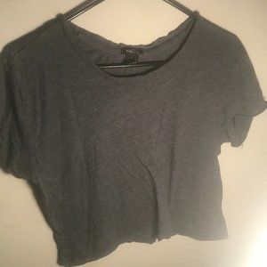 Rue 21 Size M Gray Women Crop Top